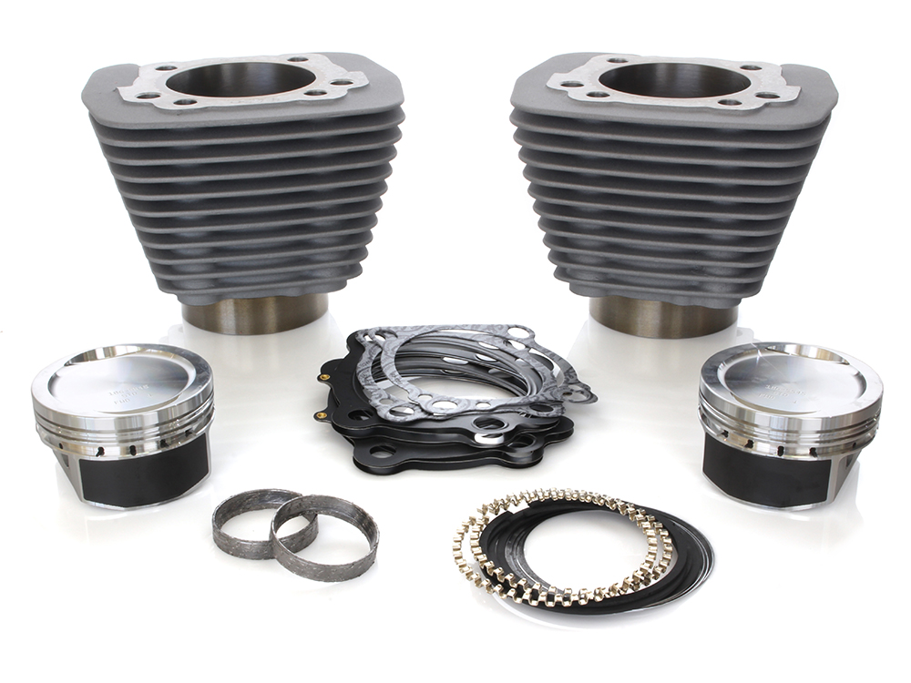 S&S 1200cc Big Bore Kit – Silver. Fits Sportster 1986-2021 with 883cc Engine.