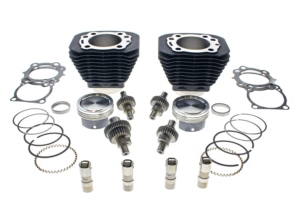 S&S 1200cc Hooligan Big Bore Kit – Black. Fits Sportster 2000up with 883cc Engine.