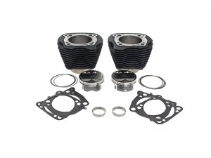 S&S 132ci Big Bore Kit with Non-Highlighted Fins & High Compression – Black. Fits Milwaukee-Eight 2017up 114ci or 117ci Engine S&S 132ci Big Bore Kit with Non-Highlighted Fins & High Compression – Black. Fits Milwaukee-Eight 2017up 114ci or 117ci Engine
