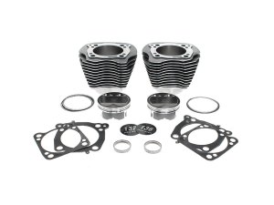 S&S 132ci Big Bore Kit with Highlighted Fins & Mid Level Compression – Black Granite. Fits CVO Milwaukee-Eight 2017up with 117ci Engine S&S 132ci Big Bore Kit with Highlighted Fins & Mid Level Compression – Black Granite. Fits CVO Milwaukee-Eight 2017up with 117ci Engine