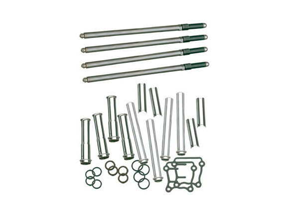 S&S Standard Adjustable Pushrod Kit – Chrome. Fits Twin Cam 1999-2017.