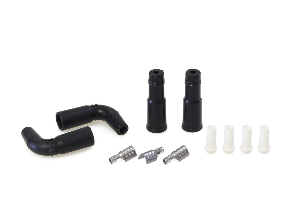 Taylor Cable Products Spark Plug Wire Boot Kit – Black. Twin Cam Style.