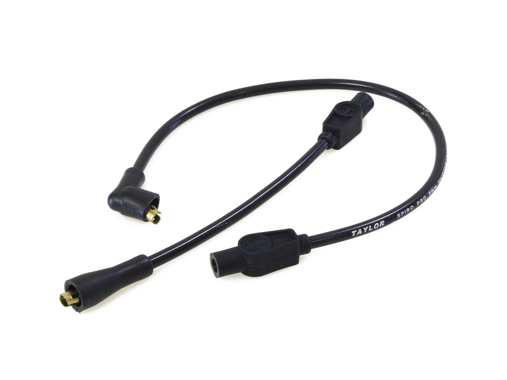 Taylor Cable Products 8mm Spark Plug Wire Set – Black. Fits Touring 1980-1998 and Sportster 1986-2003.
