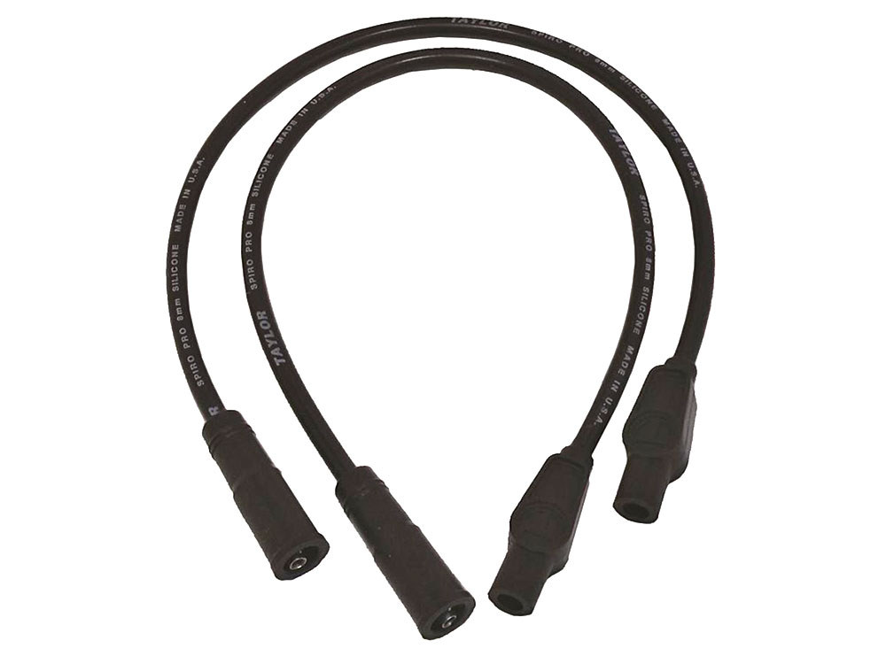 Taylor Cable Products 8mm Spark Plug Wire Set – Black. Fits Touring 1999-2008 with EFI and Sportster 2004-2006.
