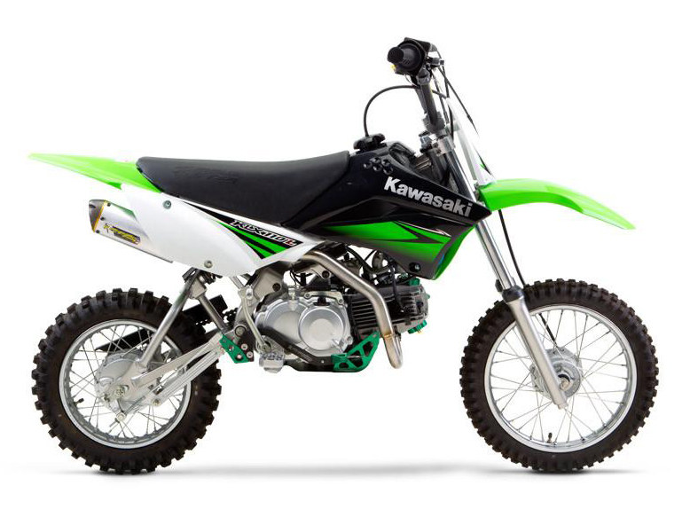 TWO BROTHERS RACING EXHAUST Kawasaki KLX110/L M6 Aluminium Full Exhaust System. Fits 2006up Models.