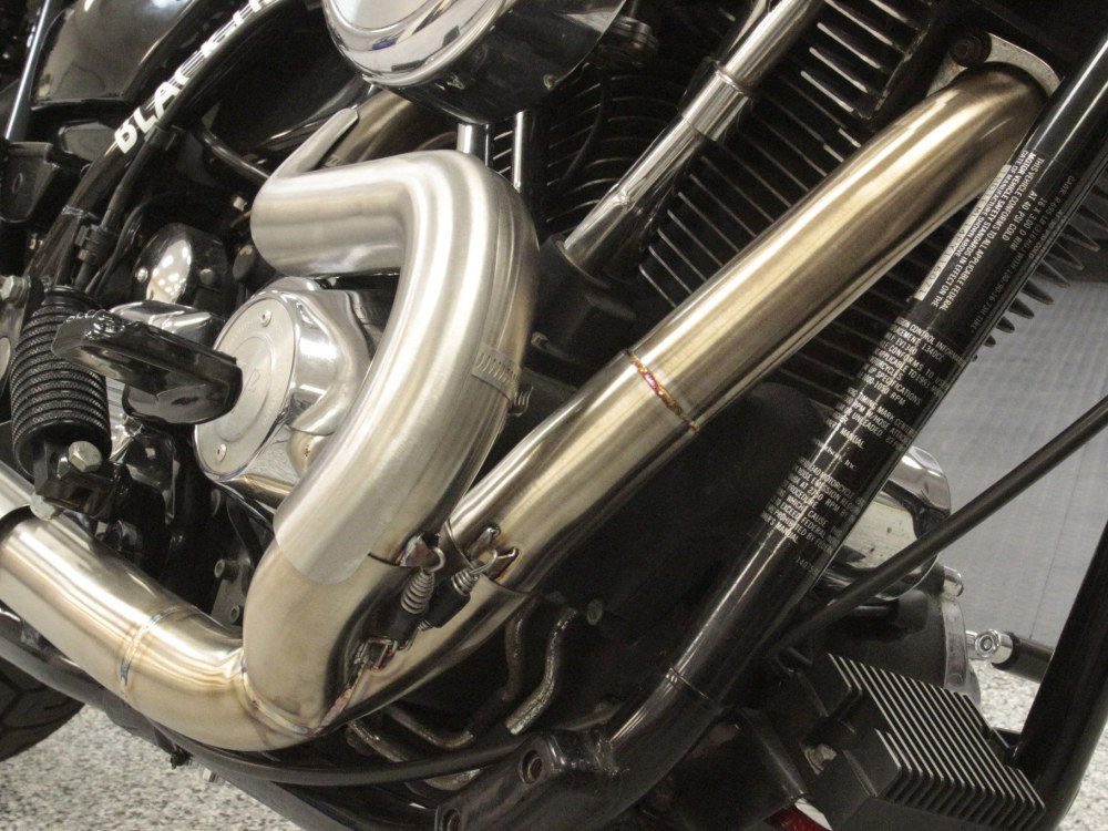 TWO BROTHERS RACING EXHAUST Comp-S 2-into-1 Exhaust – Stainless Steel with Carbon Fiber End Cap. Fits FXR 1987-1994.