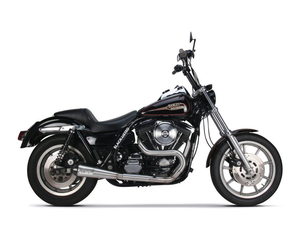 TWO BROTHERS RACING EXHAUST Comp-S 2-into-1 Exhaust – Stainless Steel with Carbon Fiber End Cap. Fits FXR 1987-1994.