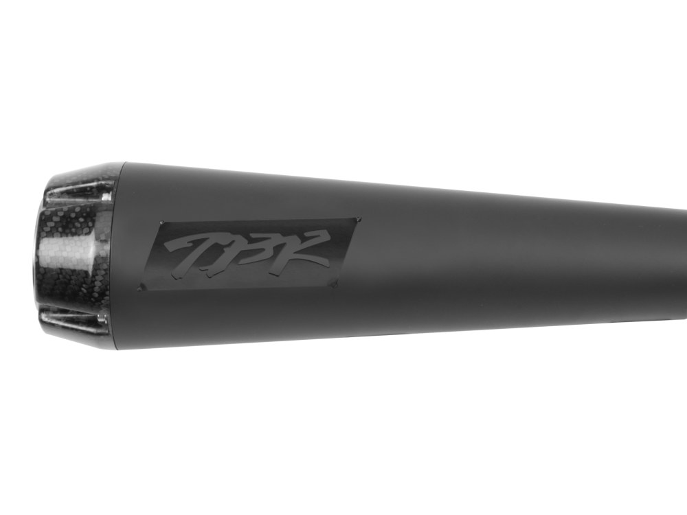 TWO BROTHERS RACING EXHAUST Comp-S 2-into-1 Exhaust – Black with Carbon Fiber End Cap. Fits Indian Scout 2015-2024 & also fits Victory Octane.