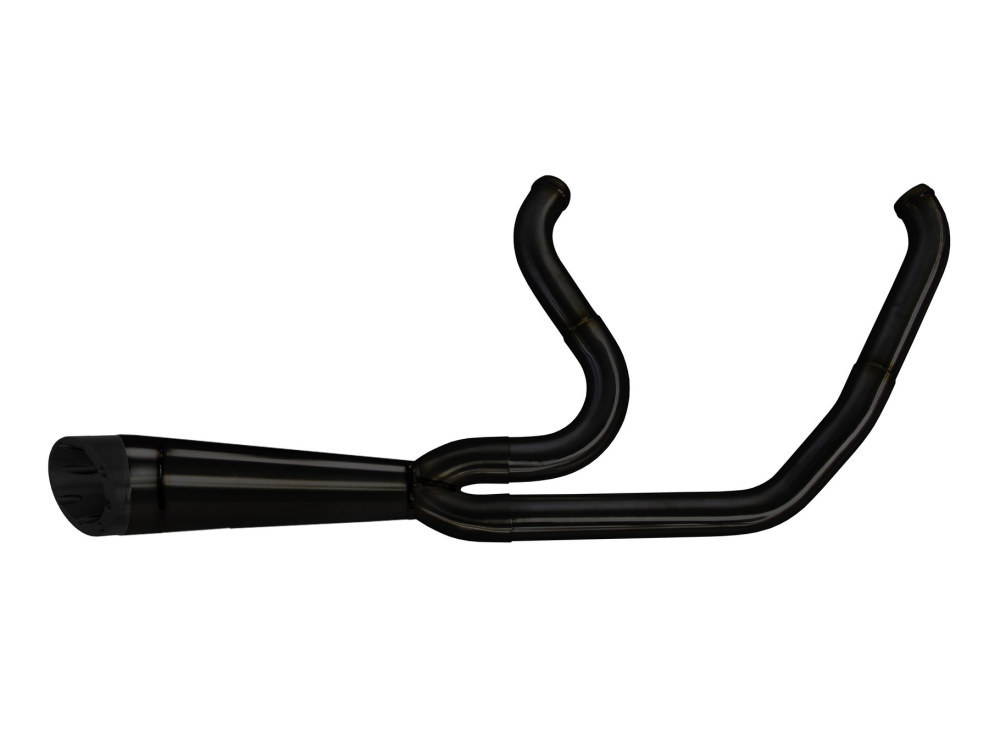 TWO BROTHERS RACING EXHAUST Shorty Turnout 2-into-1 Exhaust – Black. Fits Touring 2017up.
