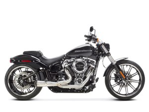 TWO BROTHERS RACING EXHAUST Comp-S 2-into-1 Exhaust – Stainless Steel with Carbon Fiber End Cap. Fits Softail Breakout & Fat Boy 2018-2024 TWO BROTHERS RACING EXHAUST Comp-S 2-into-1 Exhaust – Stainless Steel with Carbon Fiber End Cap. Fits Softail Breakout & Fat Boy 2018-2024