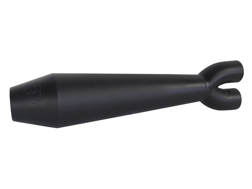 TWO BROTHERS RACING EXHAUST Megaphone Gen II 2-into-1 Exhaust – Black. Fits Softail Breakout & Fat Boy 2018-2024