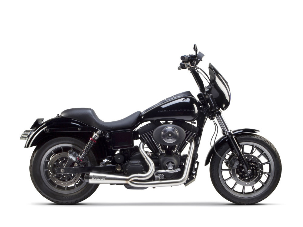 TWO BROTHERS RACING EXHAUST Comp-S 2-into-1 Exhaust – Stainless Steel with Carbon Fiber End Cap. Fits Dyna 1991-2005.