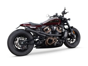 TWO BROTHERS RACING EXHAUST Comp-S 2-into-1 Exhaust – Black with Carbon Fiber End Cap. Fits Sportster S 2021-2023 TWO BROTHERS RACING EXHAUST Comp-S 2-into-1 Exhaust – Black with Carbon Fiber End Cap. Fits Sportster S 2021-2023