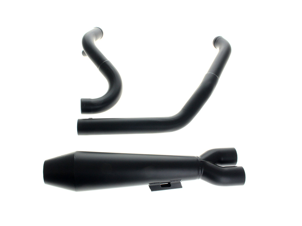 TWO BROTHERS RACING EXHAUST Megaphone Gen II 2-into-1 Exhaust – Black. Fits Touring 2017up