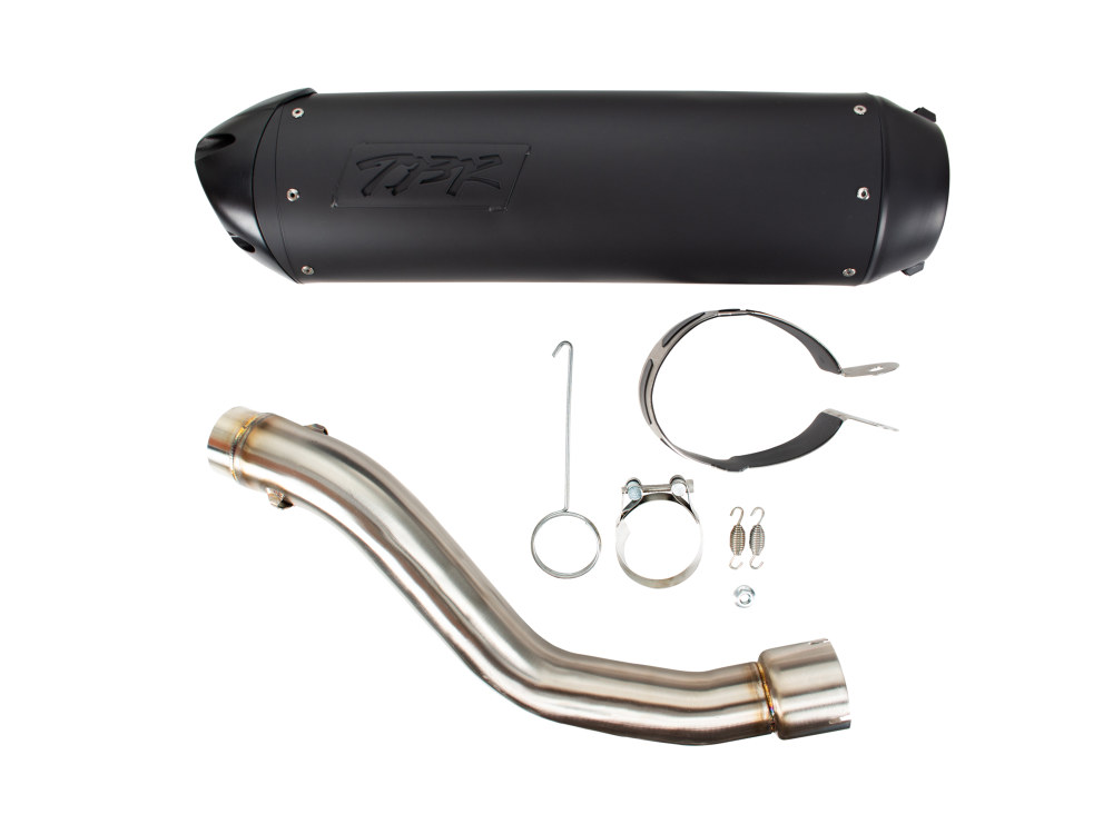 TWO BROTHERS RACING EXHAUST S1R Slip On Muffler – Black. Fits Pan America 2021up.