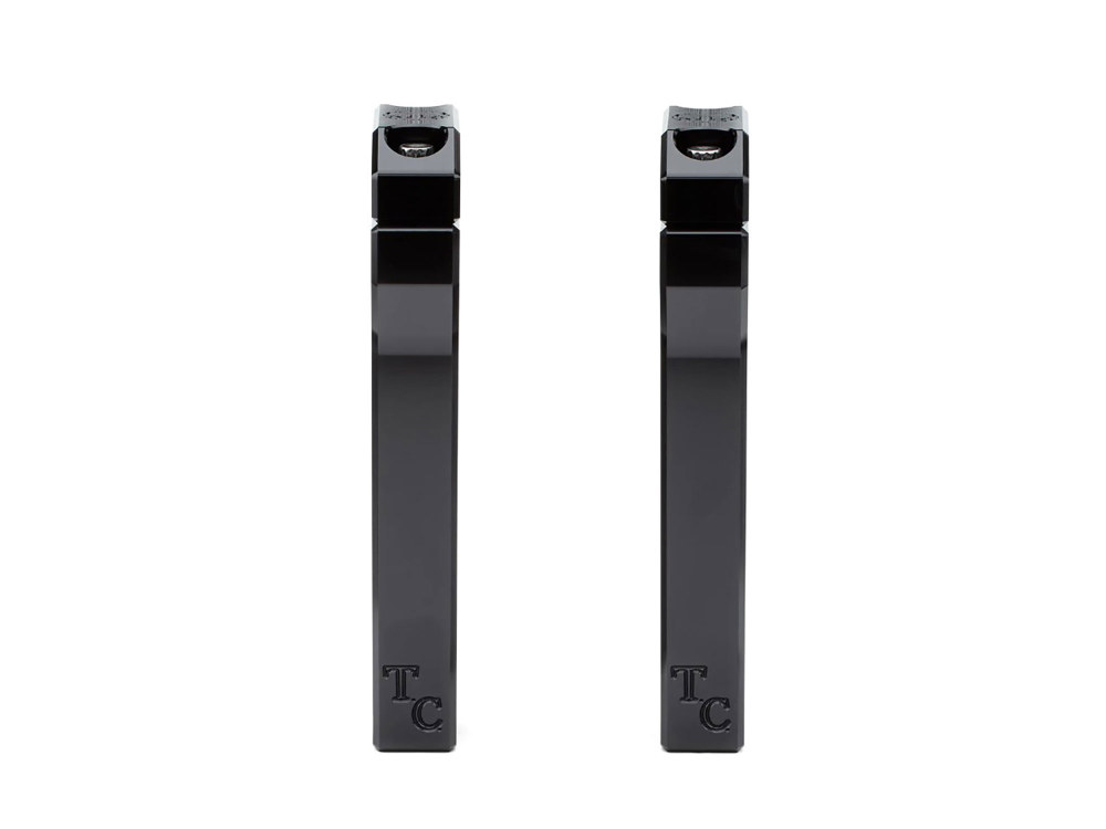 Todds Cycle 8in. Straight Two Piece Riser Kit – Black. Fits 1-1/8in. Handlebar.