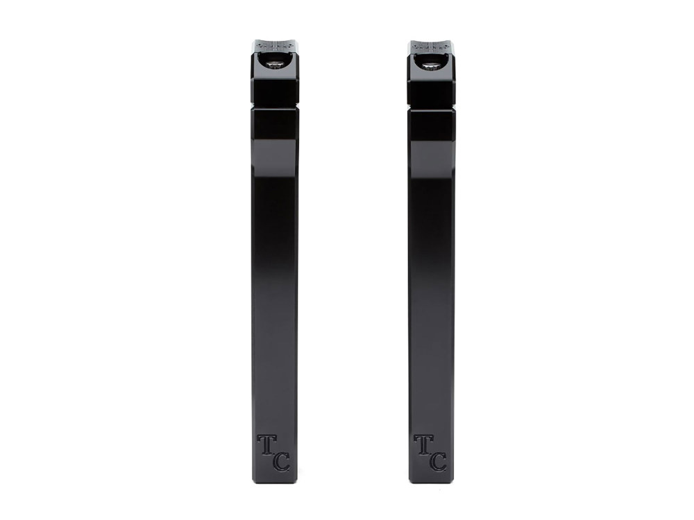 Todds Cycle 10in. Straight Two Piece Riser Kit – Black. Fits 1-1/8in. Handlebar.
