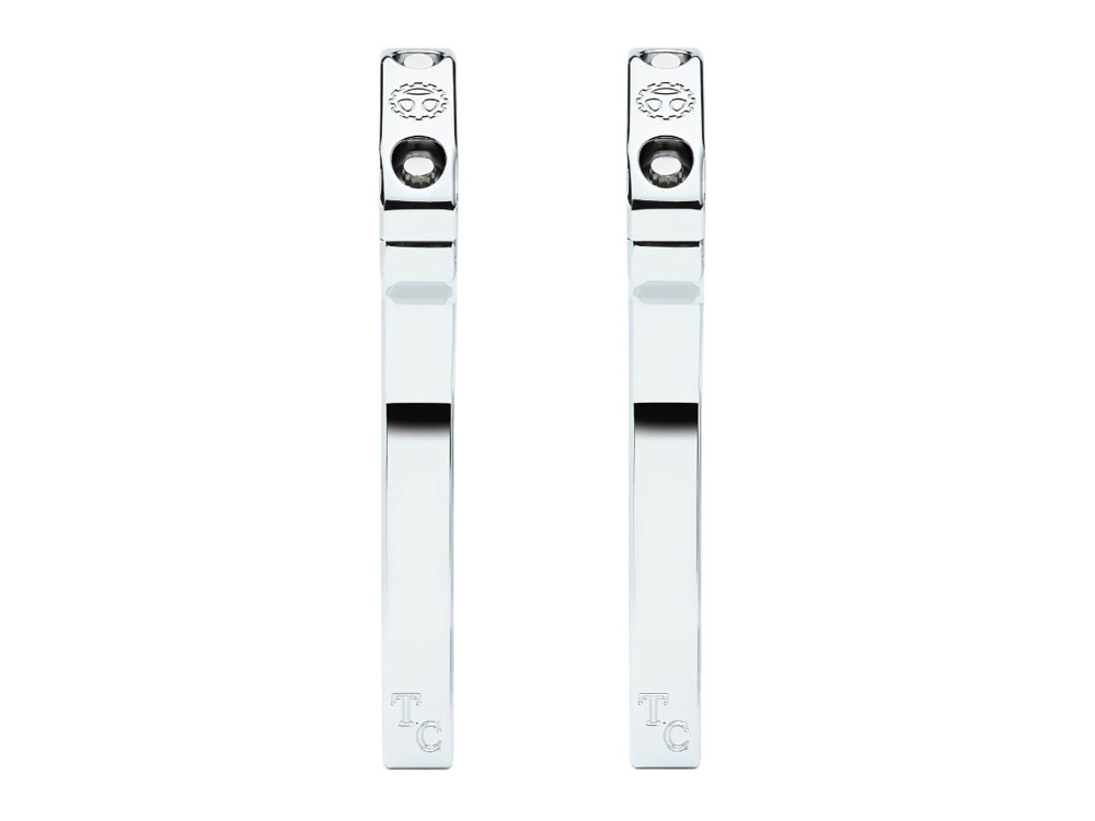 Todds Cycle 8in. Pullback Two Piece Riser Kit – Chrome. Fits 1-1/8in. Handlebar.