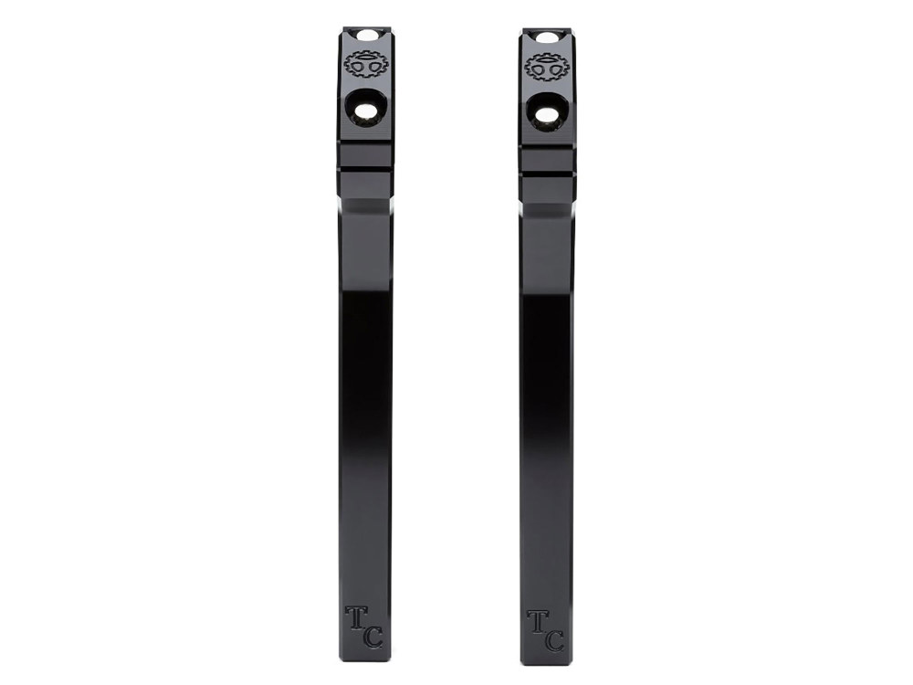 Todds Cycle 10in. Pullback Two Piece Riser Kit – Black. Fits 1-1/8in. Handlebar.
