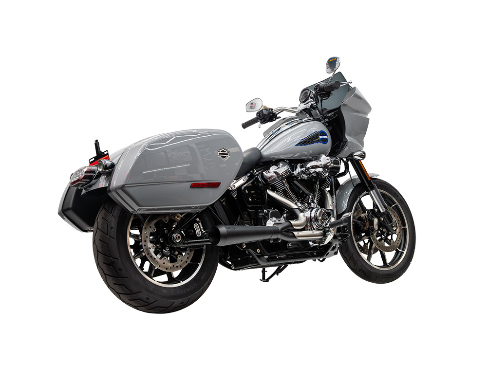 Trask Performance Assault 2-into-1 Exhaust – Black. Fits Heritage Classic and Low Rider ST 2025up