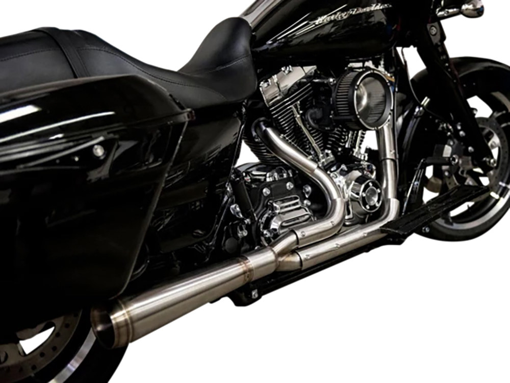 Trask Performance Assault 2-into-1 Exhaust – Stainless Steel. Fits Softail 2018up.
