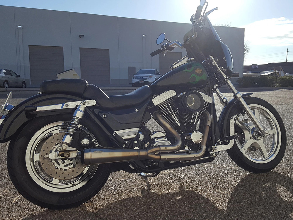 Trask Performance Assault 2-into-1 Exhaust – Stainless Steel. Fits Softail 2018up.