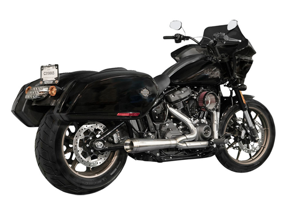 Trask Performance Assault 2-into-1 Exhaust – Stainless. Fits Heritage Classic, Sport Glide and Low Rider ST 2018-2024