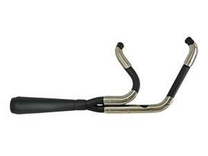 Trask Performance Assault 2-into-1 Exhaust – Black. Fits Softail 2007-2017 Trask Performance Assault 2-into-1 Exhaust – Black. Fits Softail 2007-2017