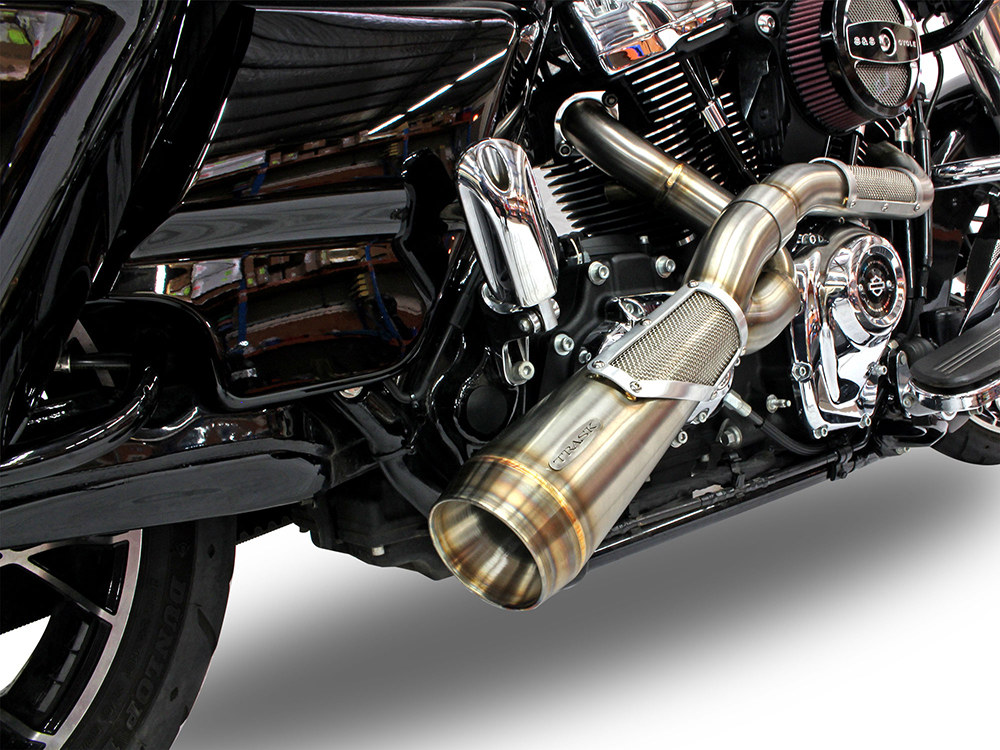 Trask Performance Big Sexy Performance 2-into-1 Exhaust – Stainless Steel. Fits Touring 2017up.