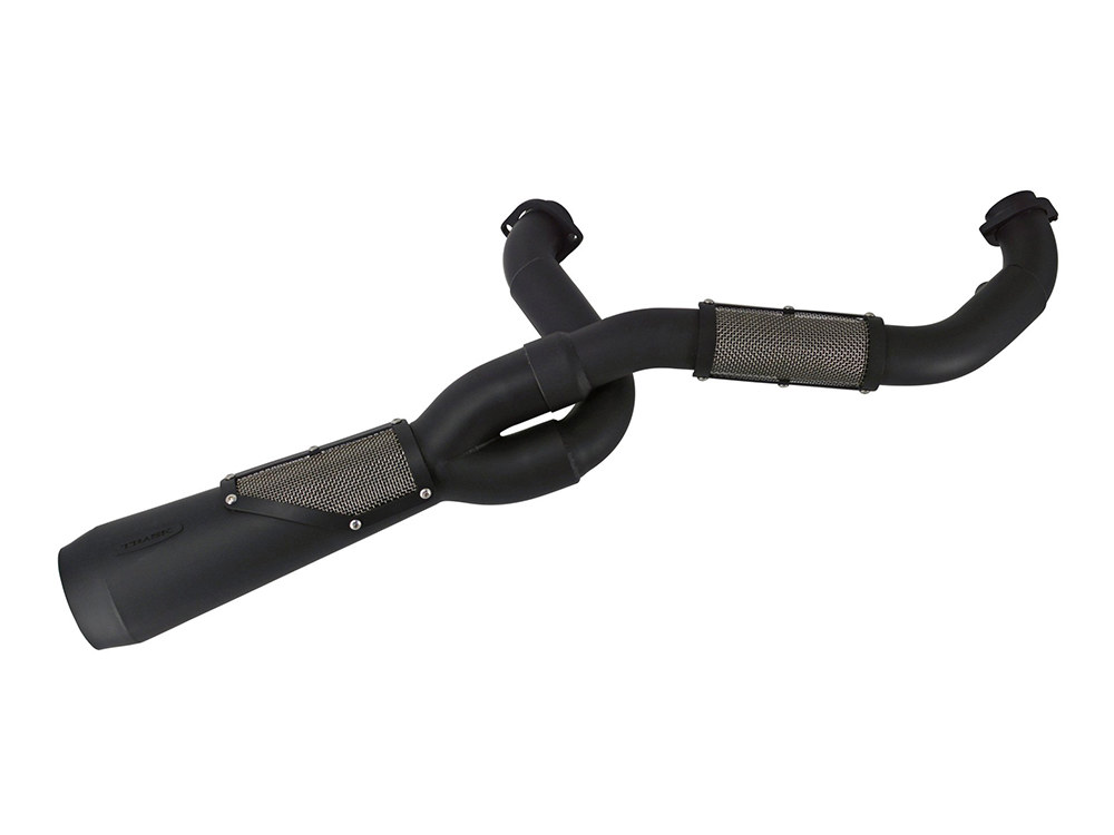 Trask Performance Big Sexy Performance 2-into-1 Exhaust – Black. Fits Touring 2017up.