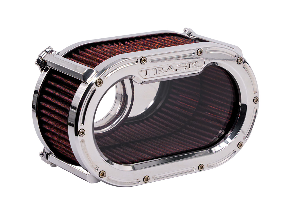 Trask Performance Big Papi Air Cleaner Kit – Chrome. Fits CVO Touring 2023up, Street Glide & Road Glide 2024up, Touring 2025up & Softail 2025up
