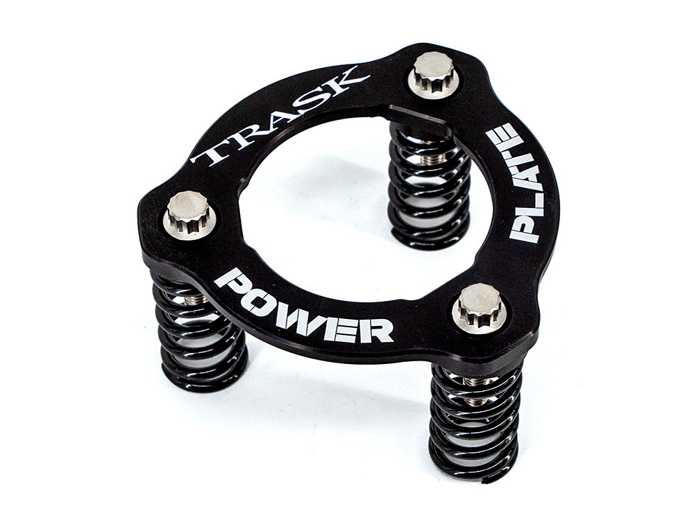 Trask Performance High Pressure Clutch Spring Power Plate Kit – Black. Fits CVO Big Twin 2013up, ‘S’ Models 2016up, Softail 2018up & Touring 2017up.