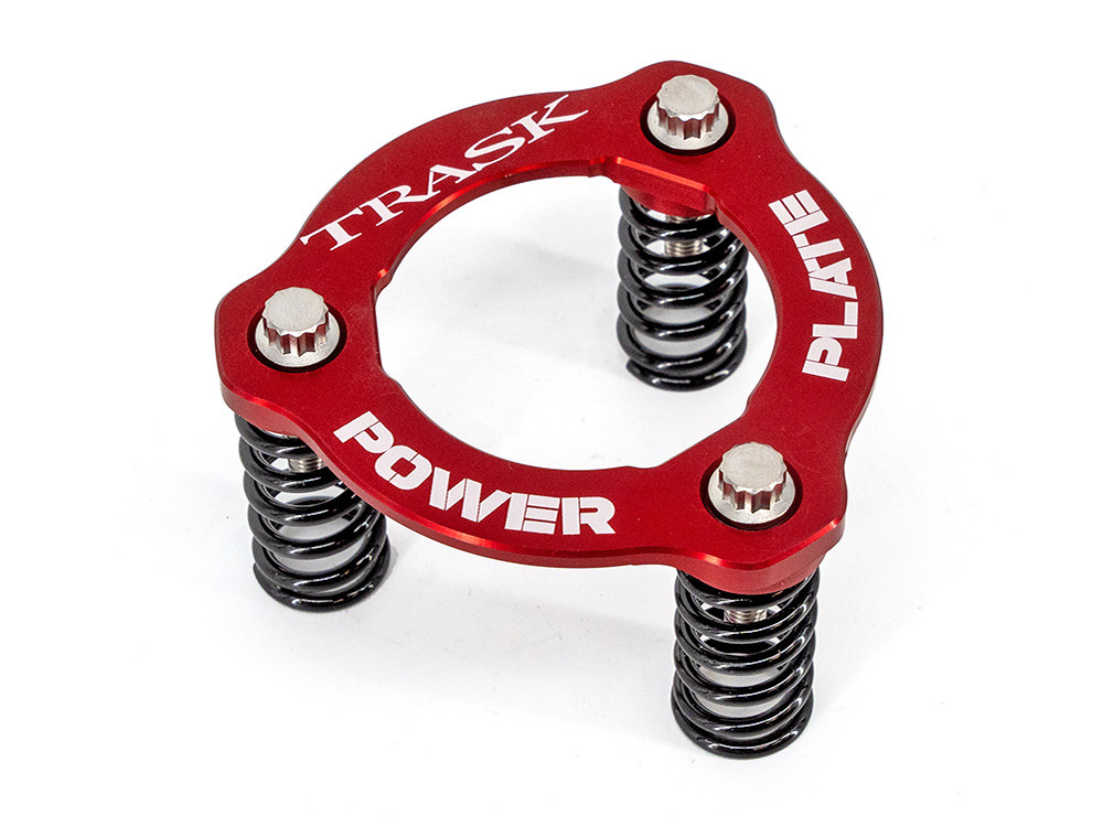 Trask Performance High Pressure Clutch Spring Power Plate Kit – Red. Fits CVO Big Twin 2013up, ‘S’ Models 2016up, Softail 2018up & Touring 2017up.