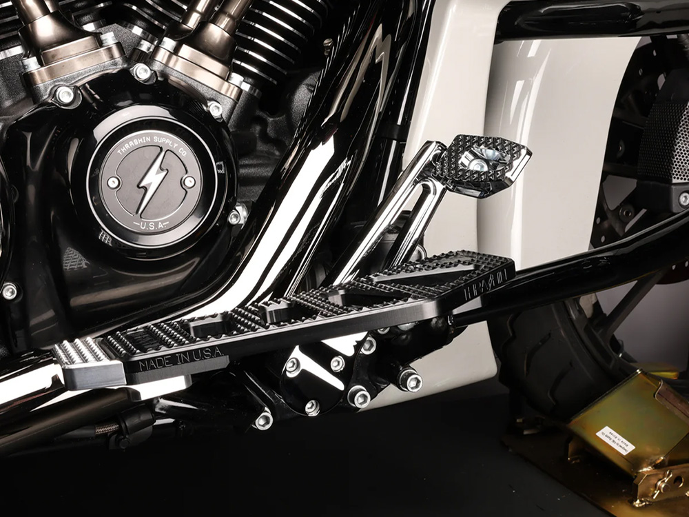 Thrashin Supply Adjustable Bagger Brake Arm – Chrome. Short Length. Fits Touring 2014up.
