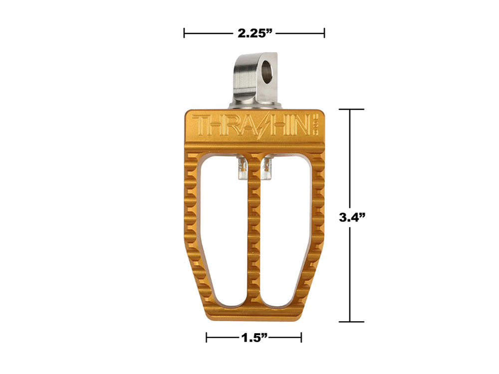 Thrashin Supply Militant Footpegs – Chrome. Fits Softail 2018up Front Rider