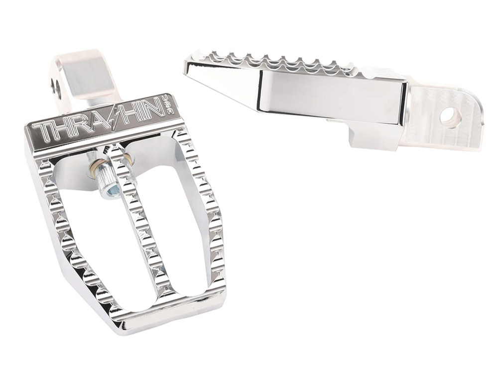 Thrashin Supply Militant Footpegs – Chrome. Fits Softail 2018up Rear Passenger
