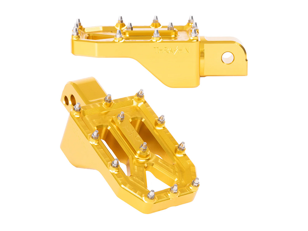Footpegs; Aggressor, Gold