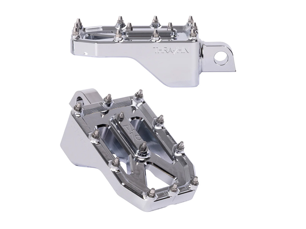 Footpegs; Aggressor, Chrome