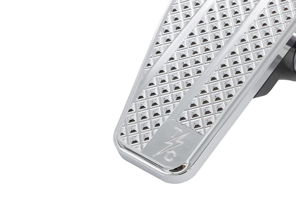 Thrashin Supply Mini Floorboards with HD Male Mount – Chrome