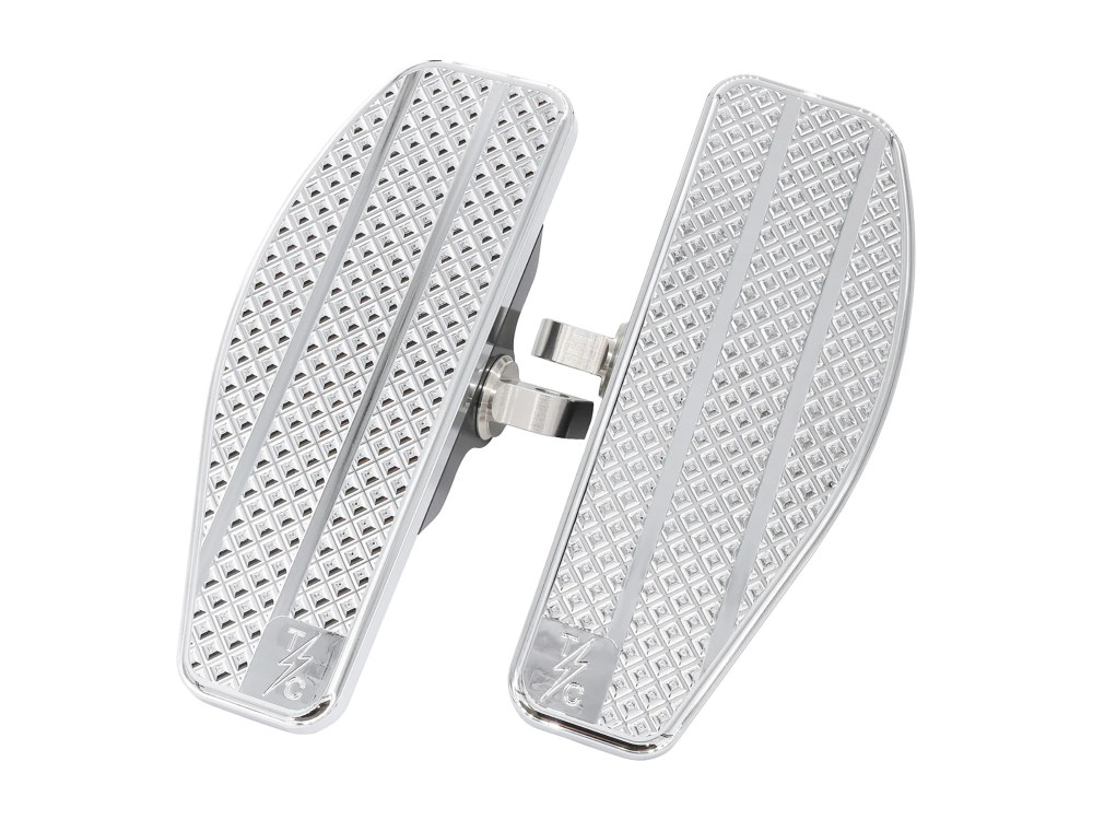 Thrashin Supply Mini Floorboards with HD Male Mount – Chrome