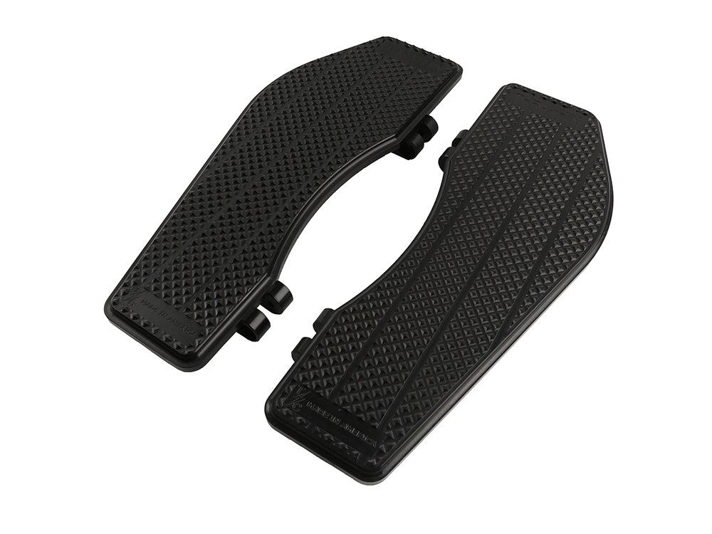 Thrashin Supply Bagger Rider Floorboards – Black. Fits Touring 1980up, FL Softail 1986-2017 & Dyna Switchback 2012-2016