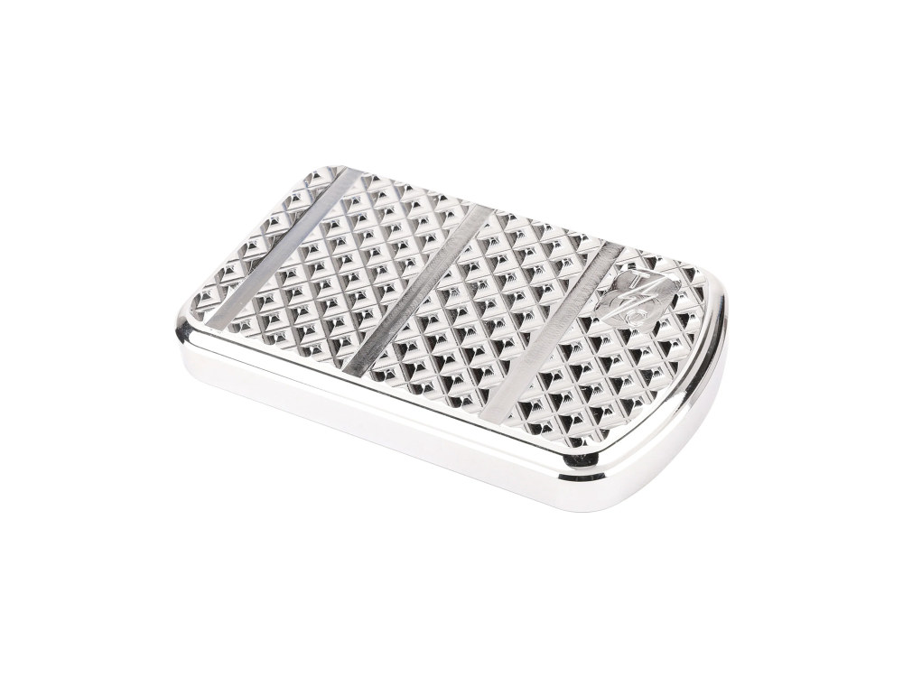 Thrashin Supply Bagger Brake Pad – Chrome. Fits Touring 1980up, FL Softail 1986-2017 & Dyna Switchback 2012-2016.