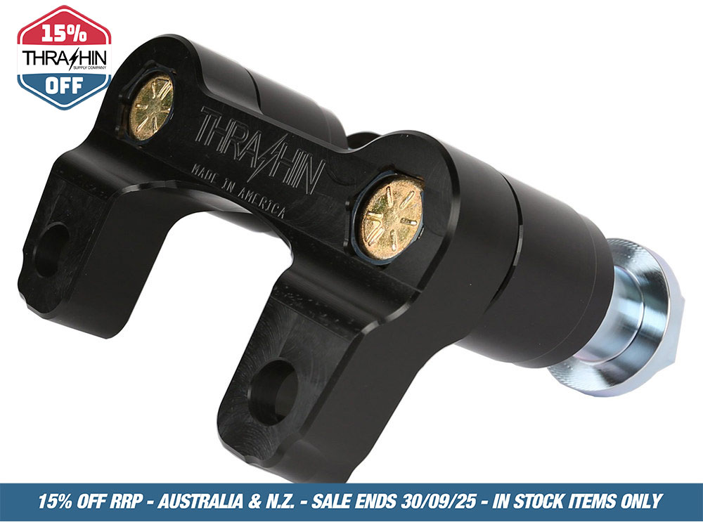 Thrashin Supply Road Glide Riser Adapter – Black. Fits Road Glide 2015-2023