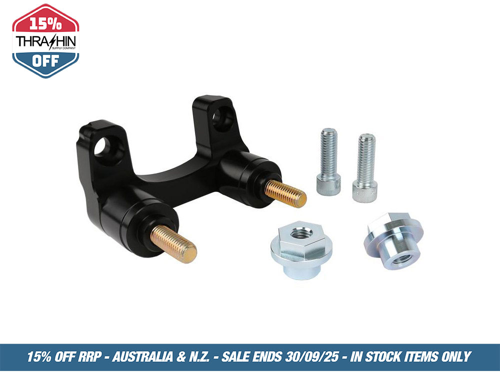 Thrashin Supply Street Glide Riser Adapter – Black. Fits Street Glide 2014up