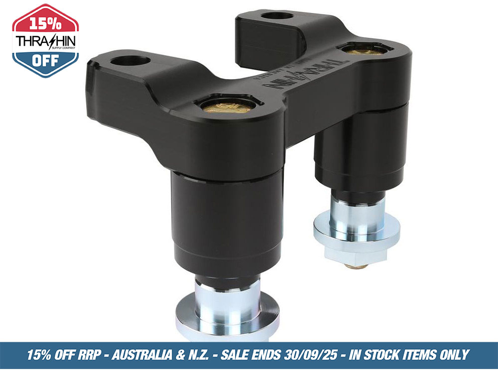 Thrashin Supply Street Glide Riser Adapter – Black. Fits Street Glide 2014up
