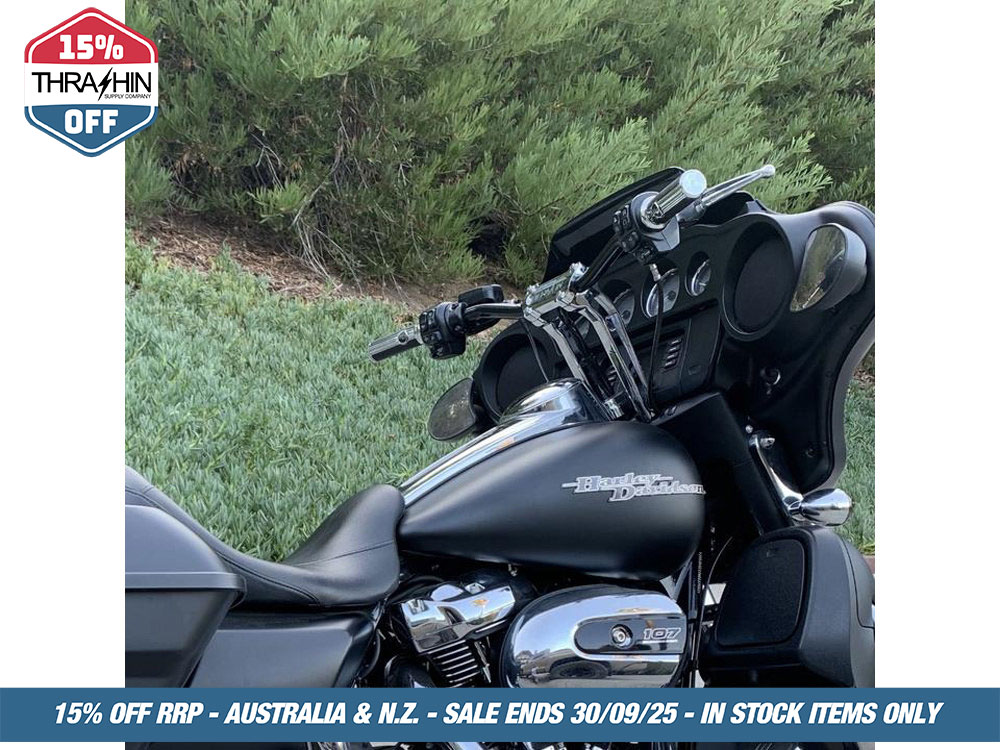 Thrashin Supply Street Glide Riser Adapter – Black. Fits Street Glide 2014up