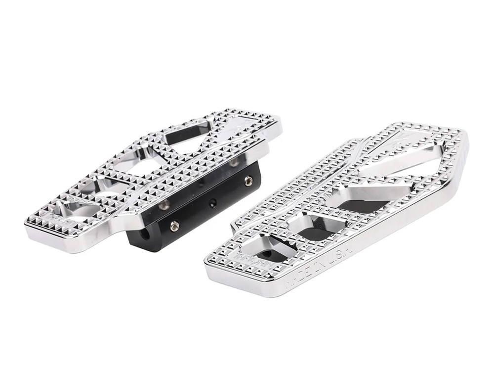 Thrashin Supply Apex Rear/Passenger Floorboards – Chrome. Fits Touring 1983up.