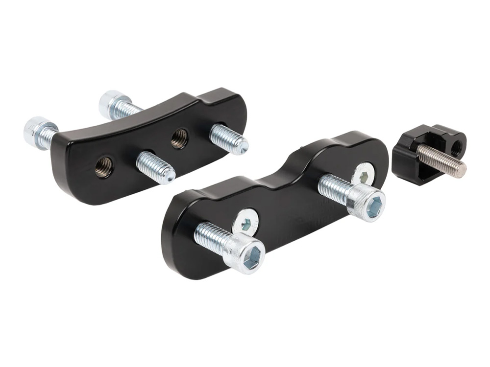 Thrashin Supply Softail Mid Control Pull Back Relocation Kit. Fits Softail 2018up with OEM Mid Controls.