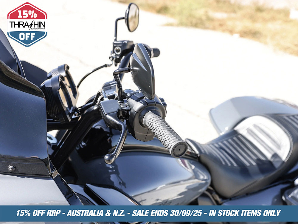 Thrashin Supply Bolt Grips – Black.