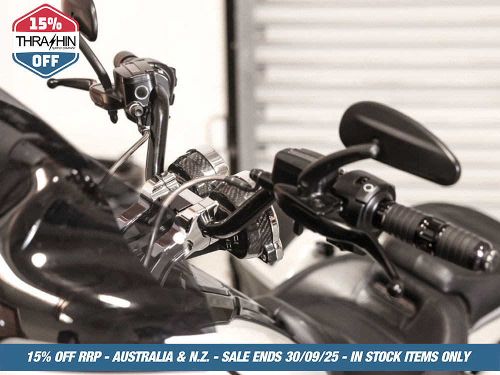 Thrashin Supply Thrashin Risers to Gauges Relocation Front Extension Bracket – Black. Fits Road Glide 2015up.